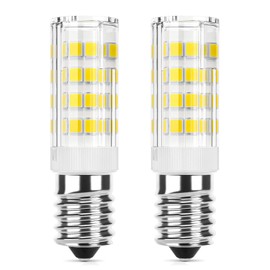 DiCUNO E14 Cooker Hood LED Bulb 3W, 30W Halogen Equivalent, 300LM, Cool White 6000K, E14 Ceramic Base, Non Dimmable Small Edison Screw for Fridge/Cooker Hood/Home Lighting, 2-Pack