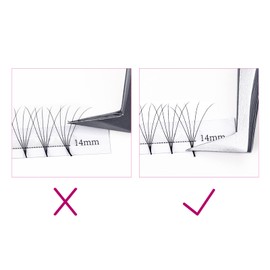 Lash Extensions 5D Premade Lash Fans 0.07 C 8-14mm Mixed Volume Eyelash Extensions Cluster Fanned Lashes (5D-0.07-C, 8-14mm Mix)