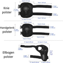 Kids Sports Protective Gear Set,6PCS Wrist Guard Knee Elbow Pads for Children Protection Skateboard Inline Roller Skating Biking Riding Scooter,Blue