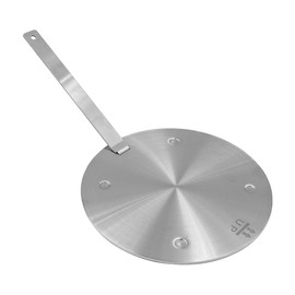 Alnicov 20CM Induction Adapter Plate Stainless Steel Induction Plate Converter with Separable Handle for Gas Stove