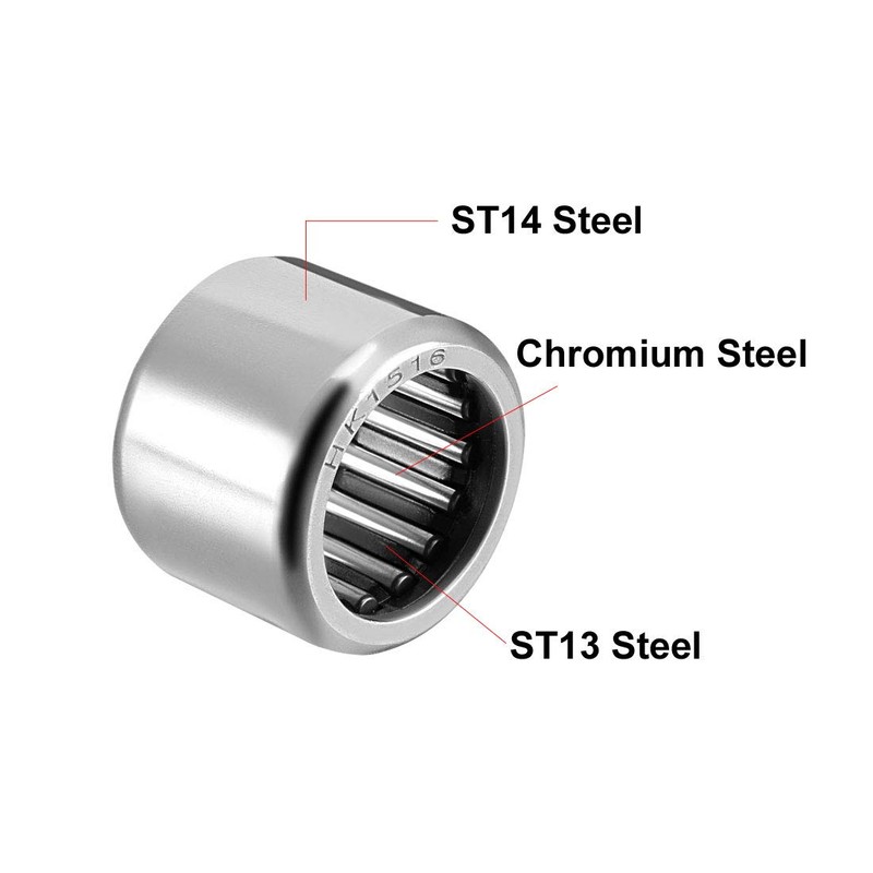 sourcing map Needle Bearing HK1516 Drawn Cup 15 mm Bore