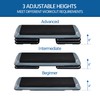 Yaheetech Aerobic Stepper, 4-6-8in Height-Adjustable Aerobic Exercise Step Platform Health
