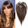 ISTGIFT Hair Toppers for Women Real Human Hair, Bangs Hair