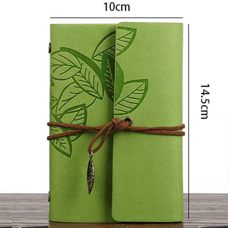 Loose Leaf Writing Books POWERTOOL Leather Cover Ruled Wirebound Journal