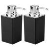 mDesign Set of 2 Refillable Soap Dispensers - Practical Pump