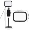 Ring Light with Stand, 360° Rotate Zoom Lighting for Computer,