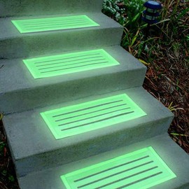 Glow in The Dark Indoor/Outdoor Stair Treads - Set of 4 by SkyMall