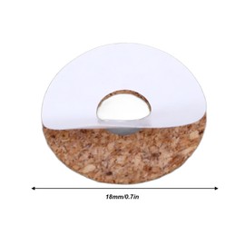 20 Pcs Guitar Pick Grip Cork Anti Slip and Sweat Proof Grips Guitar Pick Pad Round Guitar Grips for Guitars Picks Stop Dropping