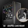 PCIE 4.0 X16 Extender Right Angle 64GB/s Shielded Plug and