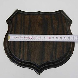 1 x crest shield wedge shield crest shape wild boar trophy shield small AF 15 cm