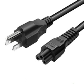 6ft 18AWG Mickey Mouse Power Cord - Ideal for LG TV and Computer Power Cord - 10A/1250W, 125V 120v 110v Load Power Cord Plugs