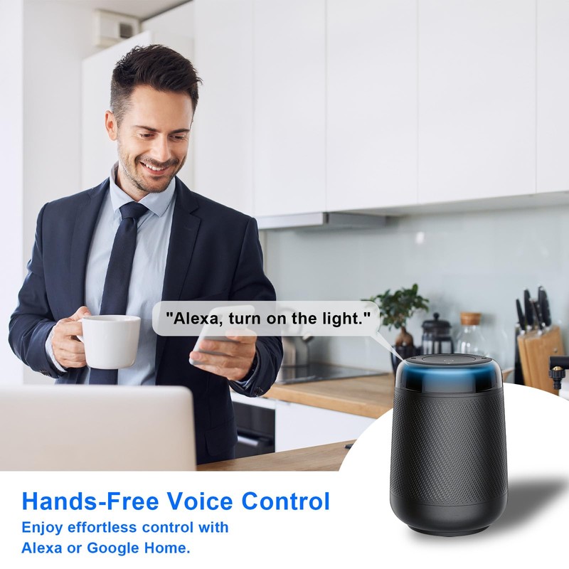 Pack of 2 Mini WiFi Switch, Smart Light Switch, Alexa