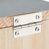 Relaxdays Squirrel Feeder, Wooden Feeding House - Weatherproof Metal Roof