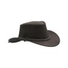 WALKER AND HAWKES - Leather Cowhide Outback Cooler Hat -