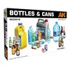 AK Interactive 1/35 Scene Accessory Bottle & Can Set, Plastic