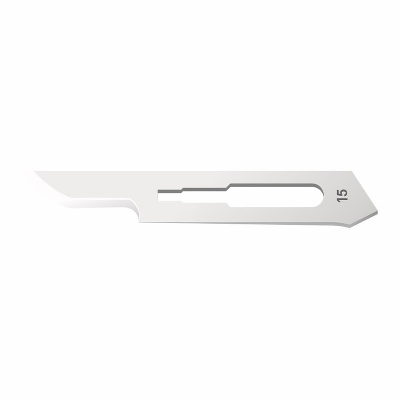 NICE 100 x No.15 Sterile Stainless Steel Surgical Blades SS15