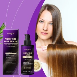 Moisturizing Anti Frizz Hair Serum 100ML Leave in Conditioner Nourishing Smoothing Repair Dry Frizzy Hair Soft Shinyvolume: 100 mL, color: Gray, Scent: Floral