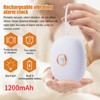 Digital Alarm Clock Portable LED Rechargeable 1200MAH Kid Lock Three