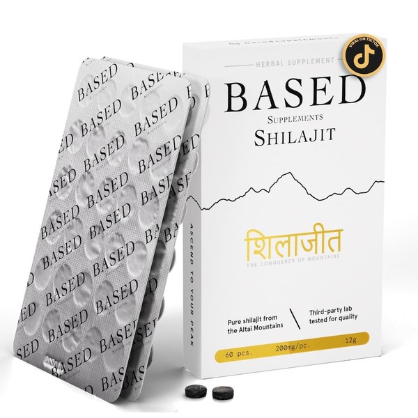 Based Shilajit | Pure Shilajit Tablets with Max Potency, Energy
