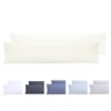 Todocama Pair of Pillow Cases Extra Soft Hypoallergenic Beige 135x40cm