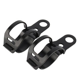 Turn Brackets, 1 Pair Universal Motorcycle Turn Indicator Light Bulb Lamp Mounting Brackets Clamp 30-43mm Fork Relocation Clamps