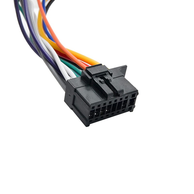 MASO ISO Wiring Harness 16 Pin Stereo Radio Adapter Plug