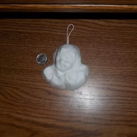 Plaster of Paris Angel or Cherub ornaments plaster of Paris painting project! Set of 3!