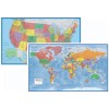 Swiftmaps 24x36 World and USA Classic Premier 3D Two Wall