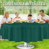 ZIMPLEWARE Premium Dark Green Plastic Table Cloth Disposable (12 Pack)