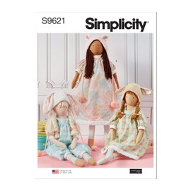 Simplicity SS9621OS Dolls and Clothes OS (One Size Only)