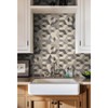 Illusion Peel and Stick Backsplash Hexagon Tiles, Earth Shadow -