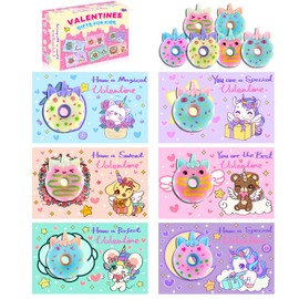 Valentines Day Gifts for Kids 30 Pack Unicorn Erasers Valentines Day Cards for Kids School Valentines Goodie Bags Stuffers for Boys Girls Classroom Exchange Party Favors for Students From Teacher