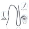 VRSS Drapery Hooks Pins for Curtains, 1.2 Inch Stainless Steel