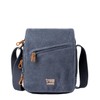 Troop London TRP0239 Classic Canvas Across Body Bag Khaki