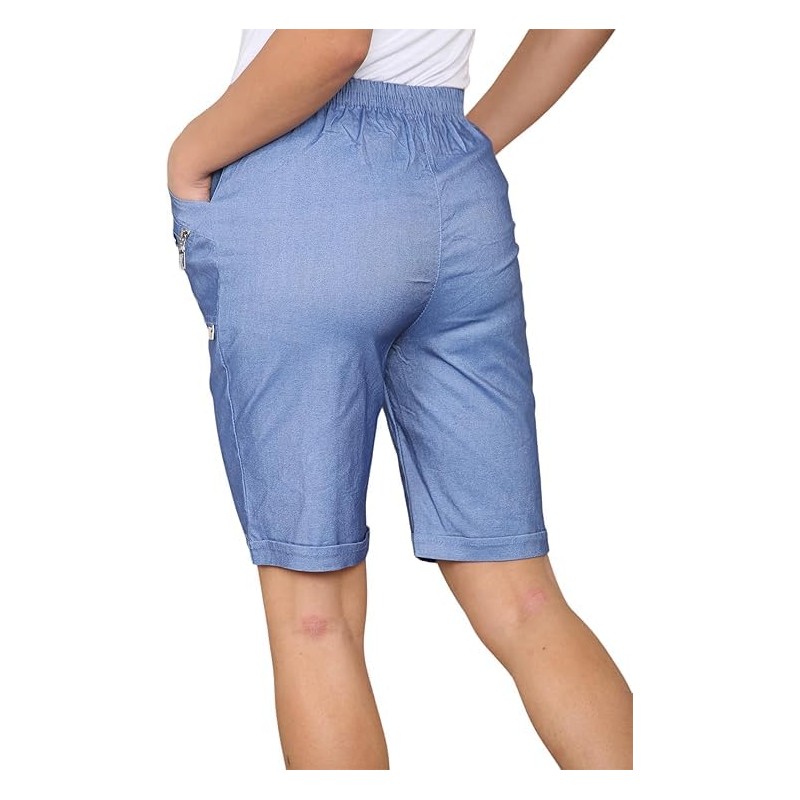 ANZEE Ladies Cherry Berry Shorts - Women's Plain Stretch Fit
