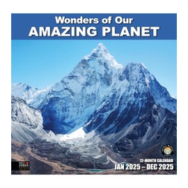 RED EMBER Select - Wonders of Our Amazing Planet 2025 Wall Calendar 12 Month | 12" x 24" Open | Thick & Sturdy Paper | Giftable | Calendar 2025