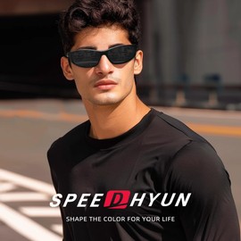 SPEEDHYUN Polarized Sports Sunglasses for Men Cycling Running Lightweight Sun Glasses UV400 Protection S795-C5 3pack (Dark blue/Blue/Silver)