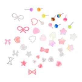 BIUDECO 1set Nail Kits for Women Nail Heart Set Fingernail Decorations Manicure Charms Mini Charms