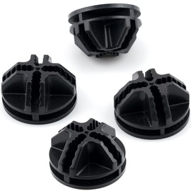 40 Pcs Wire Cube Plastic Connectors Wire Grid Cube Organizer Connectors Replacement Corners for Modular Closet Storage Organizer and Wire Grid Cube Storage Shelving (Black)