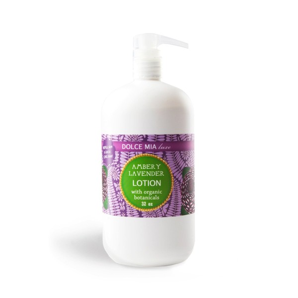 Dolce Mia Ambery Lavender Shea Butter Lotion With Organic Botanicals