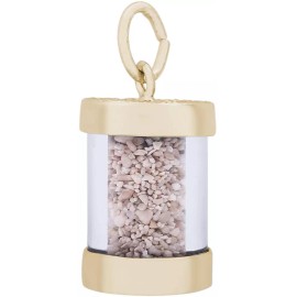 Rembrandt Gold-Plated Sterling Silver Aruba Sand Capsule Charm by Rembrandt