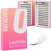CURACORO Curacoro LashFolio Narrow Promade Fans, Handmade Volume Eyelashes, 5D~10D,