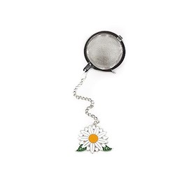 The Traveling Tetera Infusor de té para té de hojas sueltas, lindo malla reutilizable de acero inoxidable, accesorio de soporte de bolas, difusores individuales coladores de cerveza difusores infusor