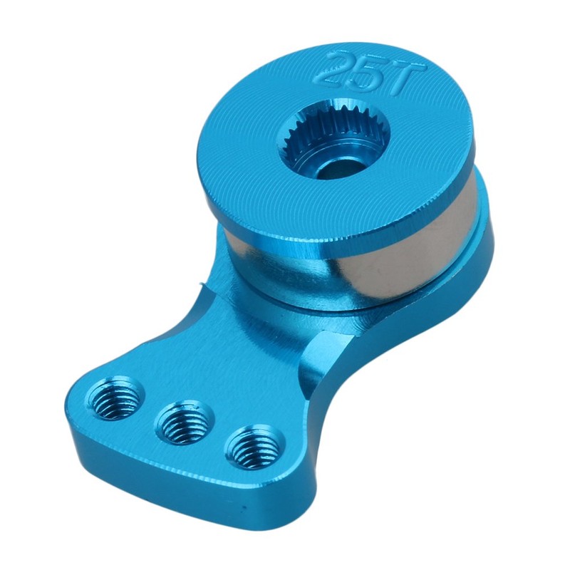 Mxfans Blue Aluminum Alloy 25T Steering Servo Horn Arm Set