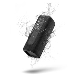 Motorola ROKR 600 Wireless Bluetooth Speaker, Powerful 30W Sound, Waterproof and Dustproof, Broadcast Function to Connect 20+ Speakers, 6 Hours Playback, Black