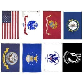 Wholesale Lot 2x3 USA + 5 Branches Military + Pow Mia + Kentucky Flag Set