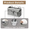 Kanrichu 2pcs Hanging Baskets for Organizing,Fabric Wall storage Basket,Wall Organizer