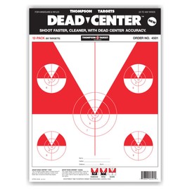 Dead Center - Paper Gun Range Shooting Targets 9x12 Inch (50 Pack)