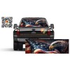 Eagle American Flag Patriotic Rear Window Tint Perforated Vinyl Graphic
