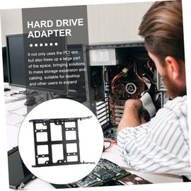 3pcs HDD Bracket Computer Holder External SSD Harddrive PC Hard Drive Computer Mount Computer Hard Drive Rack Hard Drive Tray Hard Drive Bay SSD HDD Mounting Bracket SSD